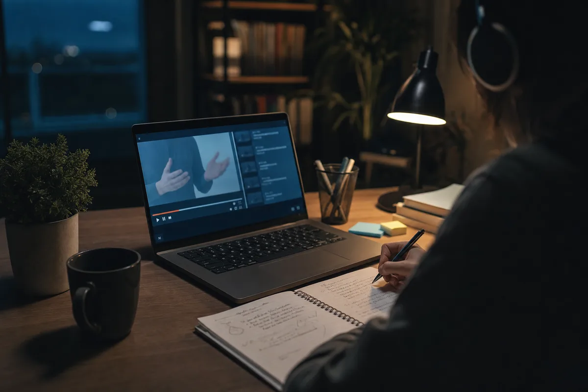 Videokurse effektiv nutzen: Tempo, Notizen und Wiederholung